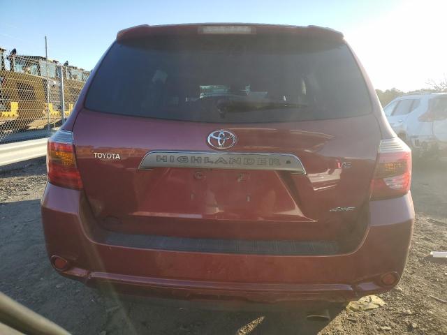 JTEES43A482022963 - 2008 TOYOTA HIGHLANDER SPORT RED photo 6