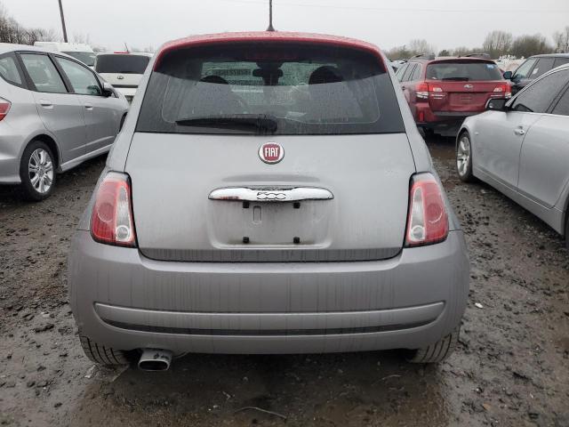 3C3CFFAR4FT610012 - 2015 FIAT 500 POP SILVER photo 6