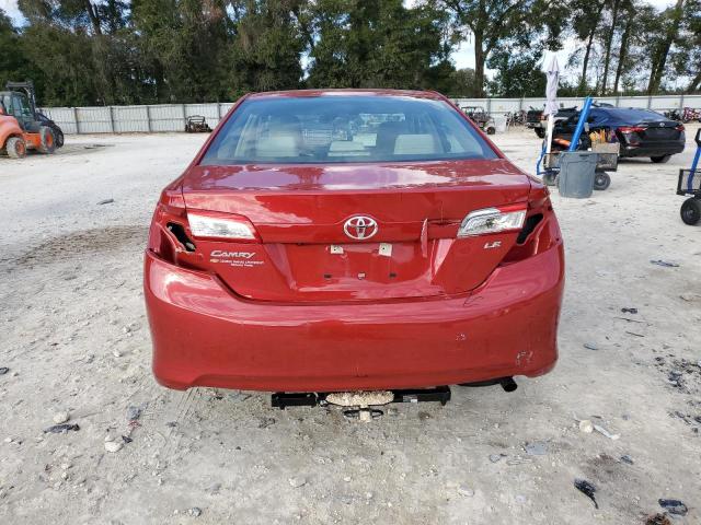 4T4BF1FK5ER431134 - 2014 TOYOTA CAMRY L RED photo 6