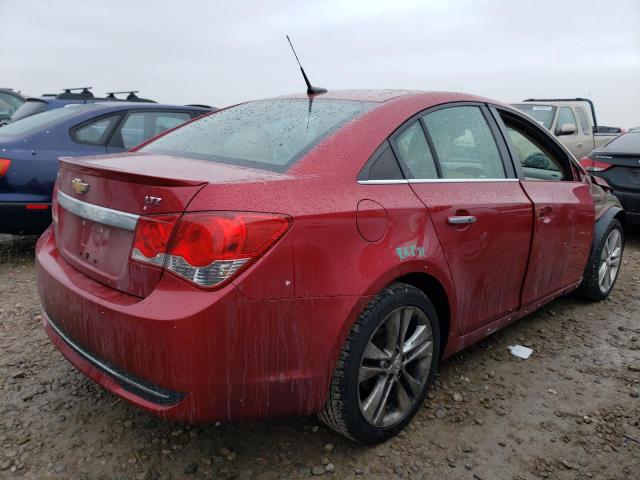 1G1PH5SC9C7197282 - 2012 CHEVROLET CRUZE LTZ RED photo 3