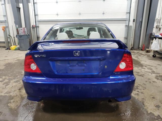 1HGEM22944L013616 - 2004 HONDA CIVIC EX BLUE photo 6