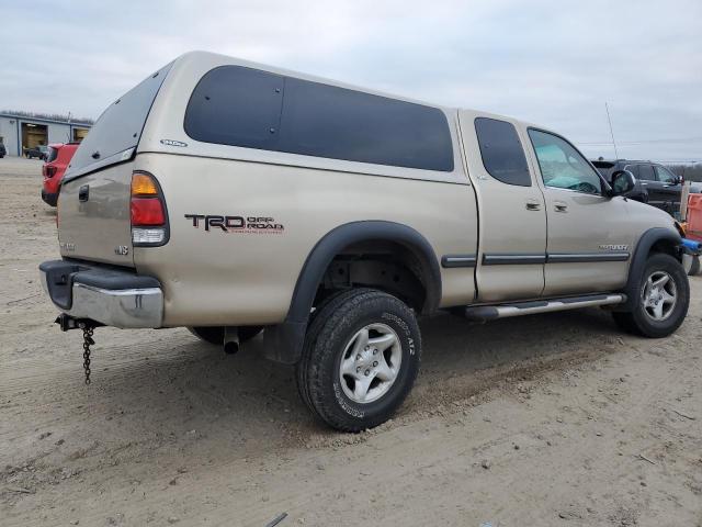 5TBRT34122S320612 - 2002 TOYOTA TUNDRA ACCESS CAB ბეჟი ფოტო 3