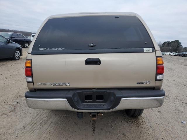 5TBRT34122S320612 - 2002 TOYOTA TUNDRA ACCESS CAB BEIGE photo 6