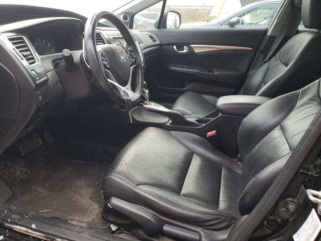 19XFB2F94DE070622 - 2013 HONDA CIVIC EXL Սև լուսանկար 7