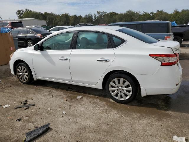 3N1AB7AP9FY296219 - 2015 NISSAN SENTRA S WHITE photo 2