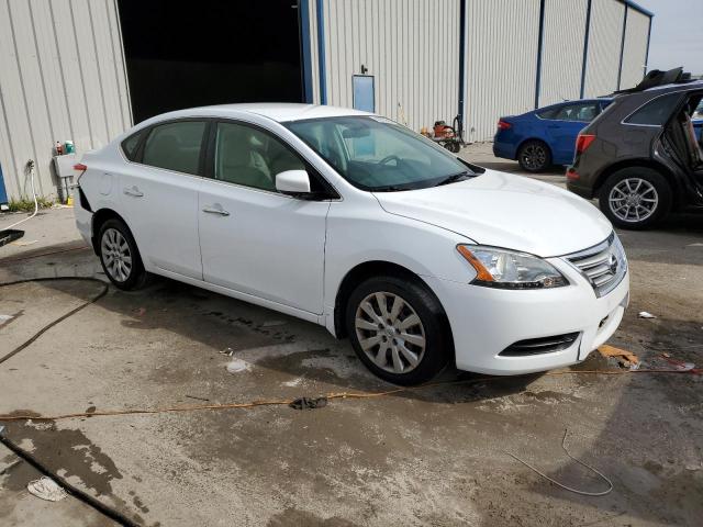 3N1AB7AP9FY296219 - 2015 NISSAN SENTRA S WHITE photo 4