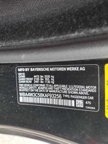 WBA4W3C58KAF93256 - 2019 BMW 430I BLACK photo 12