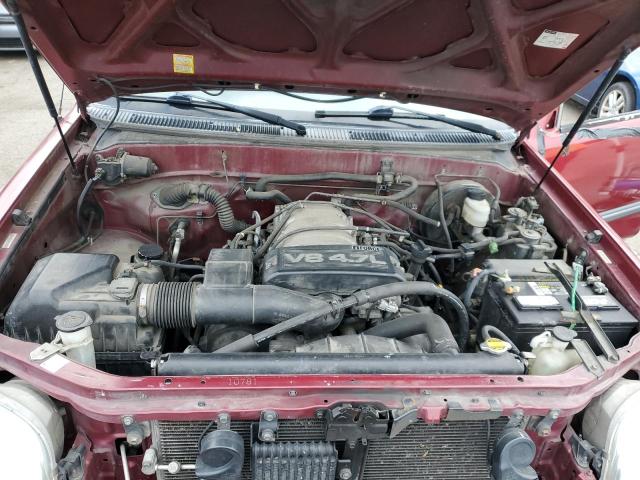 5TBRT34142S311281 - 2002 TOYOTA TUNDRA ACCESS CAB MAROON photo 11