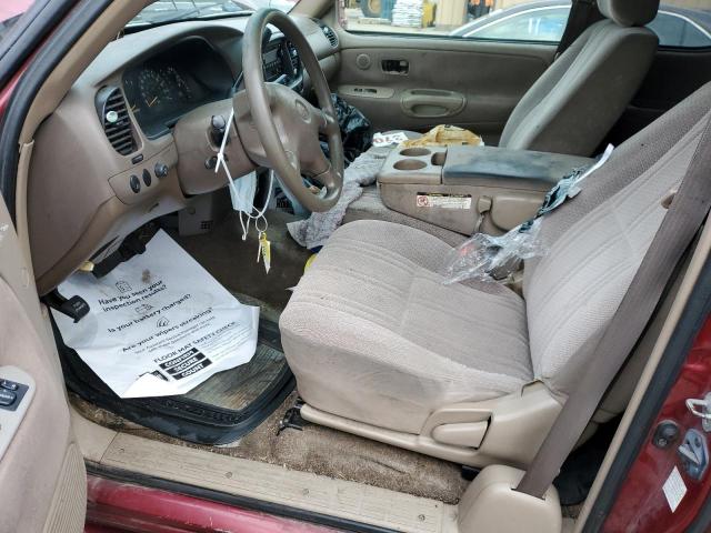 5TBRT34142S311281 - 2002 TOYOTA TUNDRA ACCESS CAB მუქწითელი ფოტო 7