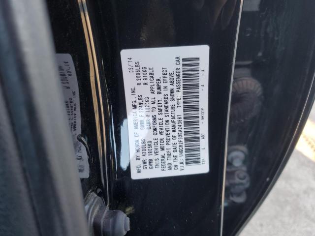 1HGCR2F3XEA243687 - 2014 HONDA ACCORD LX BLACK photo 12