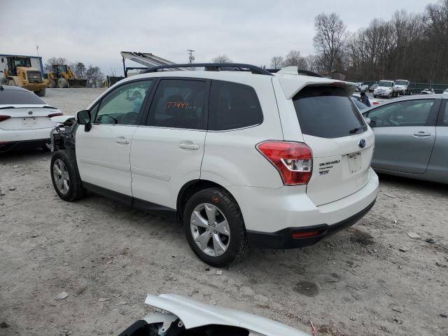 JF2SJAHC4GH443422 - 2016 SUBARU FORESTER 2.5I LIMITED WHITE photo 2