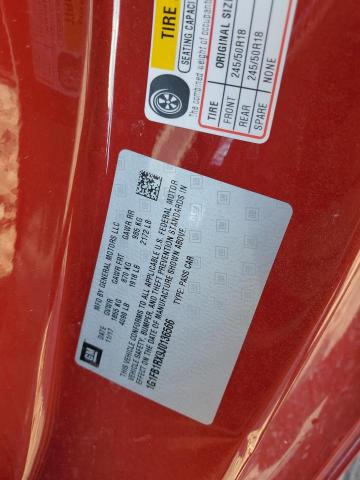 1G1FB1RX9J0136566 - 2018 CHEVROLET CAMARO LT 红色 照片 12