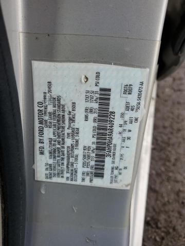 3FAHP0HA9AR409228 - 2010 FORD FUSION SE SILVER photo 12