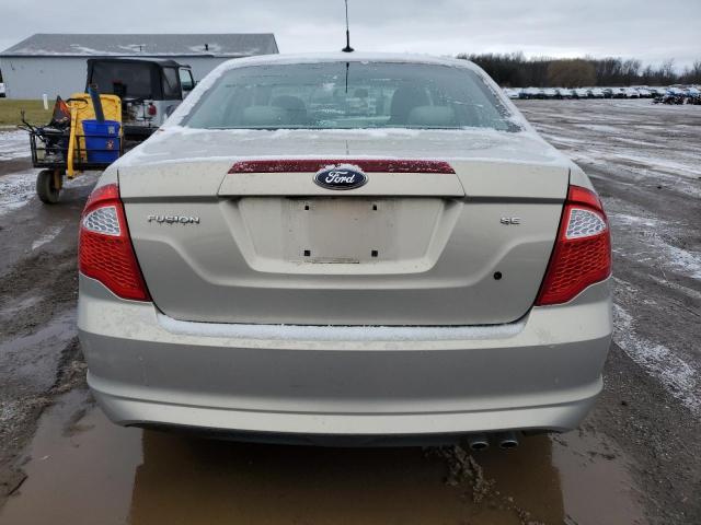 3FAHP0HA9AR409228 - 2010 FORD FUSION SE SILVER photo 6