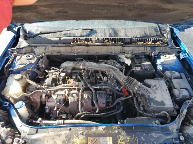 3FA6P0T92LR240726 - 2020 FORD FUSION SE BLUE photo 11