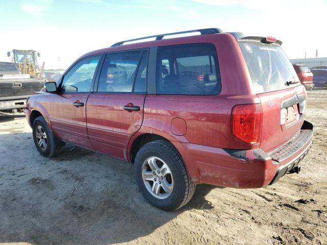 2HKYF18593H547055 - 2003 HONDA PILOT EXL RED photo 2