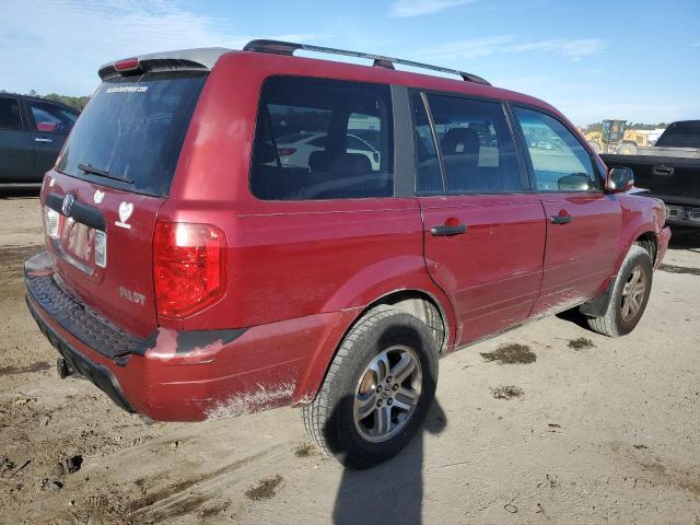 2HKYF18593H547055 - 2003 HONDA PILOT EXL RED photo 3