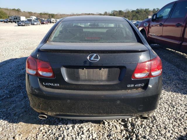 JTHBN96S665009318 - 2006 LEXUS GS 430 BLACK photo 6