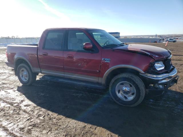 1FTRW08L63KD61147 - 2003 FORD F150 SUPERCREW RED photo 4