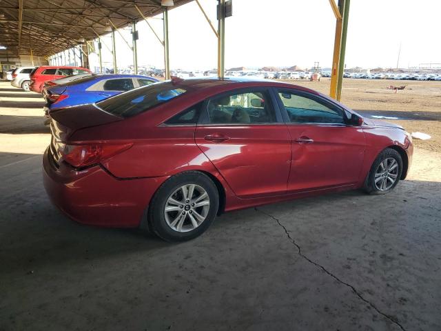 5NPEB4AC6DH639346 - 2013 HYUNDAI SONATA GLS RED photo 3