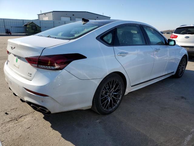 KMHGN4JB0JU244597 - 2018 GENESIS G80 SPORT WHITE photo 3