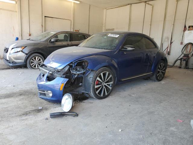 3VWV67AT7DM668674 - 2013 VOLKSWAGEN BEETLE TURBO BLUE photo 1