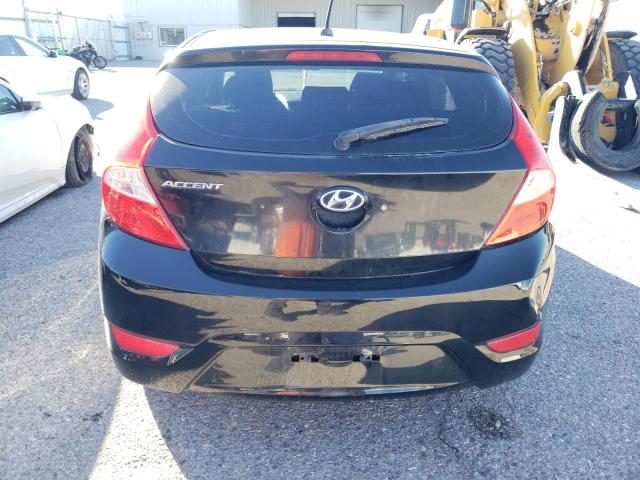 KMHCT5AE1EU165708 - 2014 HYUNDAI ACCENT GLS BLACK photo 6