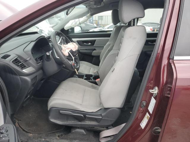 2HKRW6H34KH230556 - 2019 HONDA CR-V LX BURGUNDY photo 7