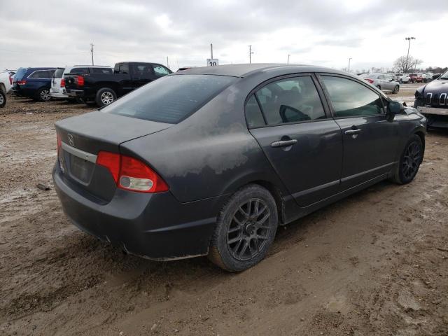 2HGFA16519H326898 - 2009 HONDA CIVIC LX GRAY photo 3