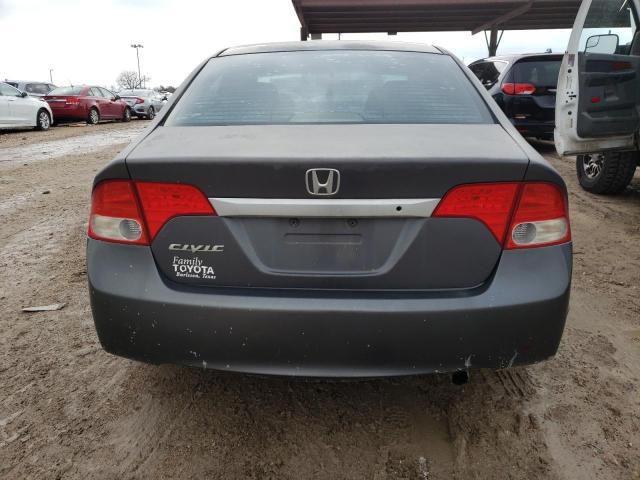 2HGFA16519H326898 - 2009 HONDA CIVIC LX GRAY photo 6