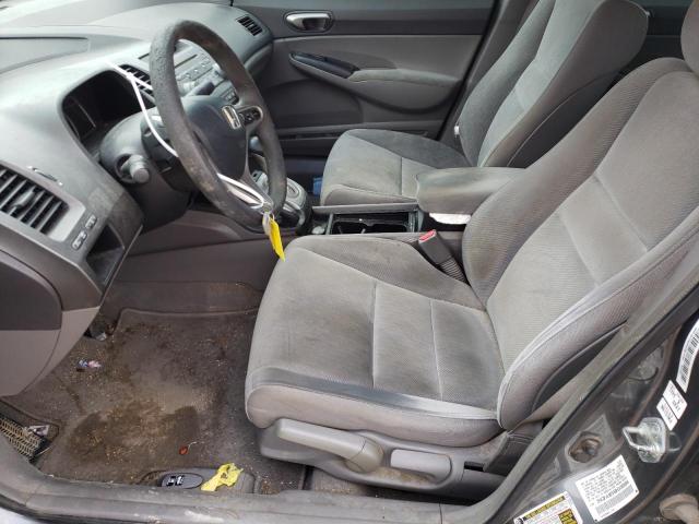 2HGFA16519H326898 - 2009 HONDA CIVIC LX GRAY photo 7