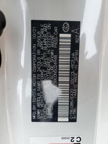 JTHDZ5BC0N5024948 - 2022 LEXUS RC 350 BASE WHITE photo 13