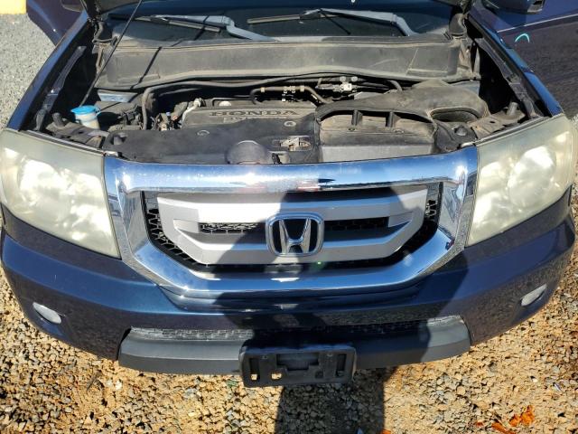 5FNYF4H56BB030035 - 2011 HONDA PILOT EXL BLUE photo 12