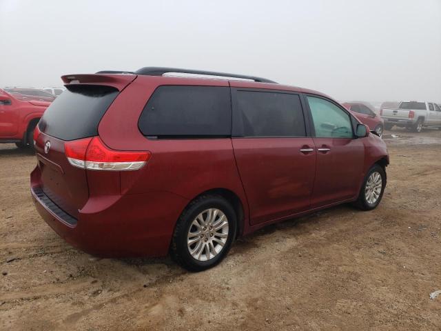 5TDYK3DC3BS077478 - 2011 TOYOTA SIENNA XLE BURGUNDY photo 3