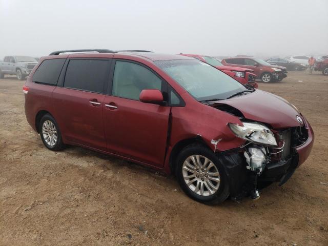 5TDYK3DC3BS077478 - 2011 TOYOTA SIENNA XLE BURGUNDY photo 4