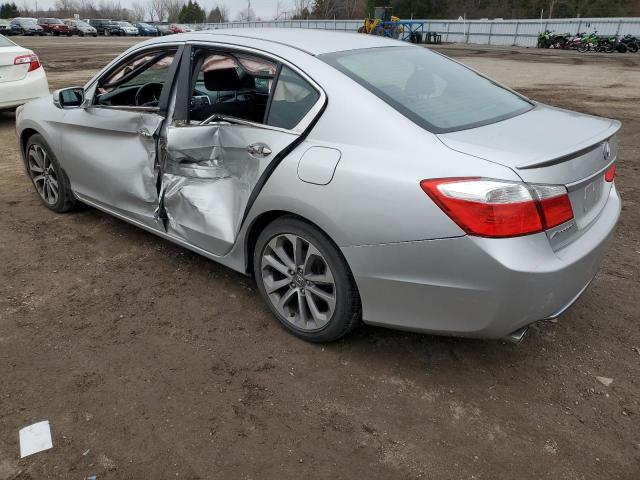 1HGCR2F54DA808239 - 2013 HONDA ACCORD SPORT SILVER photo 2