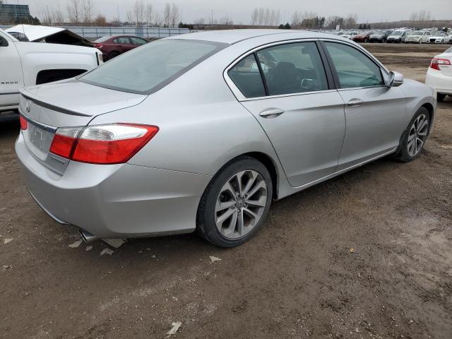 1HGCR2F54DA808239 - 2013 HONDA ACCORD SPORT SILVER photo 3