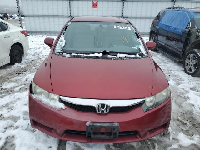 2HGFA1F58BH548778 - 2011 HONDA CIVIC LX BURGUNDY photo 5