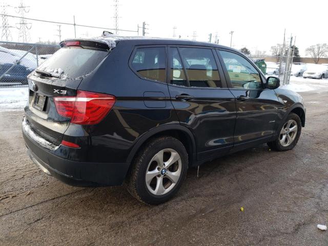 5UXWX5C53BL711198 - 2011 BMW X3 XDRIVE28I BLACK photo 3