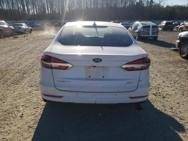 3FA6P0HD8LR167326 - 2020 FORD FUSION SE WHITE photo 6