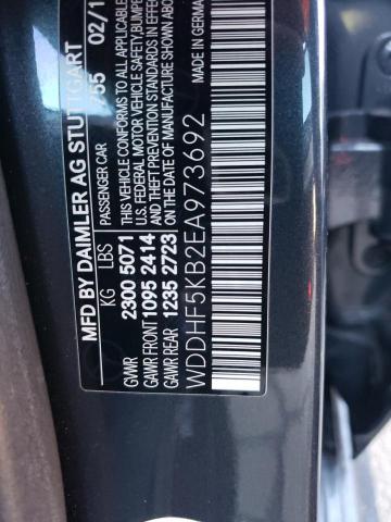 WDDHF5KB2EA973692 - 2014 MERCEDES-BENZ E 350 GRAY photo 12