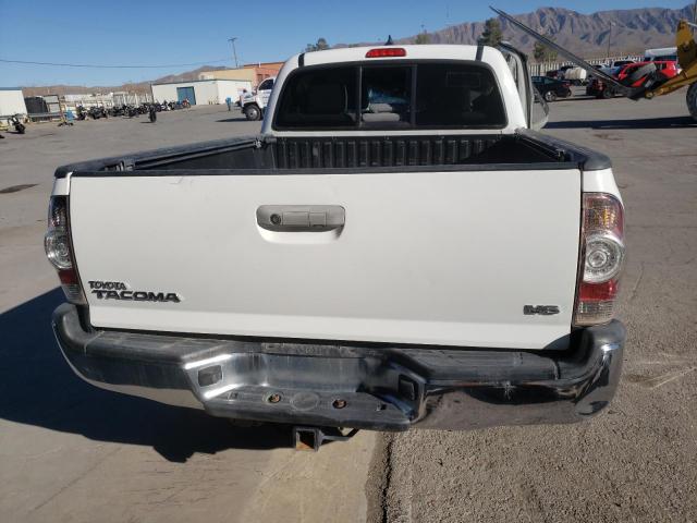 3TMMU4FN0EM065614 - 2014 TOYOTA TACOMA DOUBLE CAB LONG BED WHITE photo 6