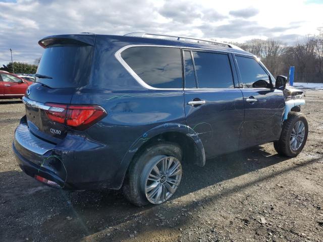 JN8AZ2NEXL9253776 - 2020 INFINITI QX80 LUXE BLUE photo 3