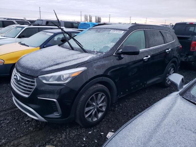 KM8SMDHF1HU175807 - 2017 HYUNDAI SANTA FE SE BLACK photo 1