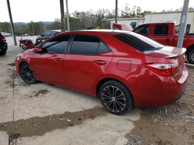 5YFBURHE3EP017678 - 2014 TOYOTA COROLLA L RED photo 2