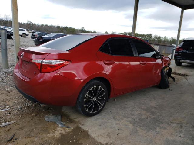 5YFBURHE3EP017678 - 2014 TOYOTA COROLLA L RED photo 3