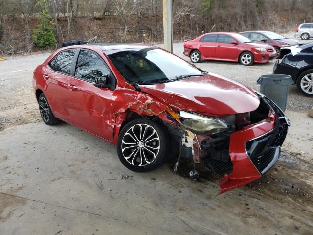 5YFBURHE3EP017678 - 2014 TOYOTA COROLLA L RED photo 4