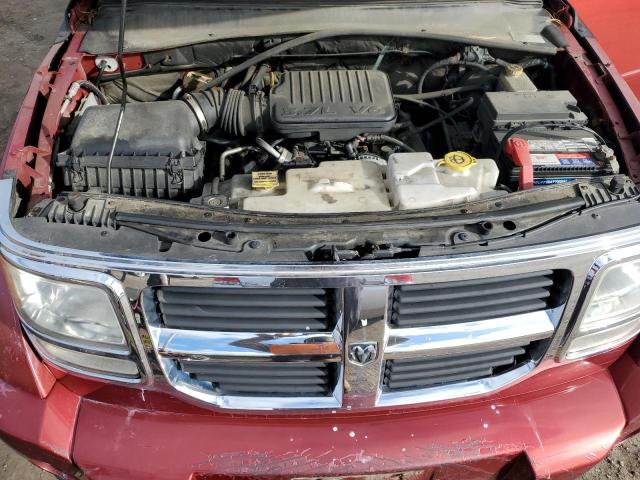 1D8GU28K17W734627 - 2007 DODGE NITRO SXT BURGUNDY photo 11