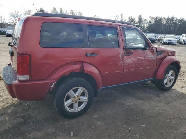 1D8GU28K17W734627 - 2007 DODGE NITRO SXT BURGUNDY photo 3