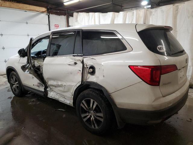 5FNYF6H56HB036843 - 2017 HONDA PILOT EXL WHITE photo 2